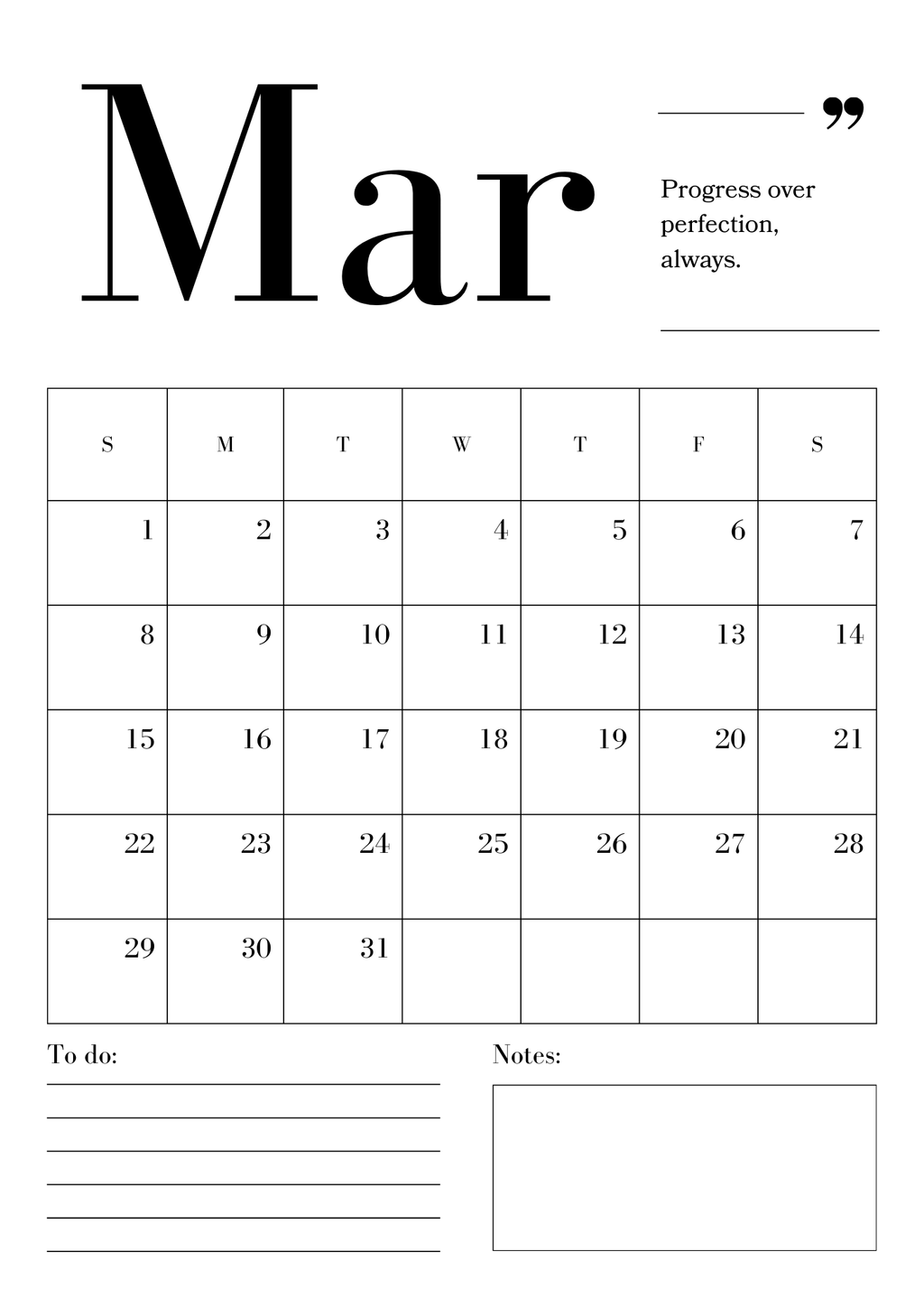 The Essential Monthly Planner PDF | Elegant Digital Planner | Notebloom