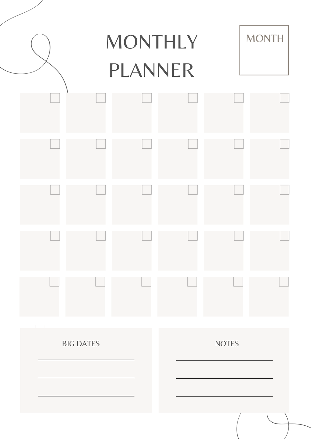 Daily, Weekly & Monthly Planner Set – 3 Pages | Digital Planner | NoteBloom
