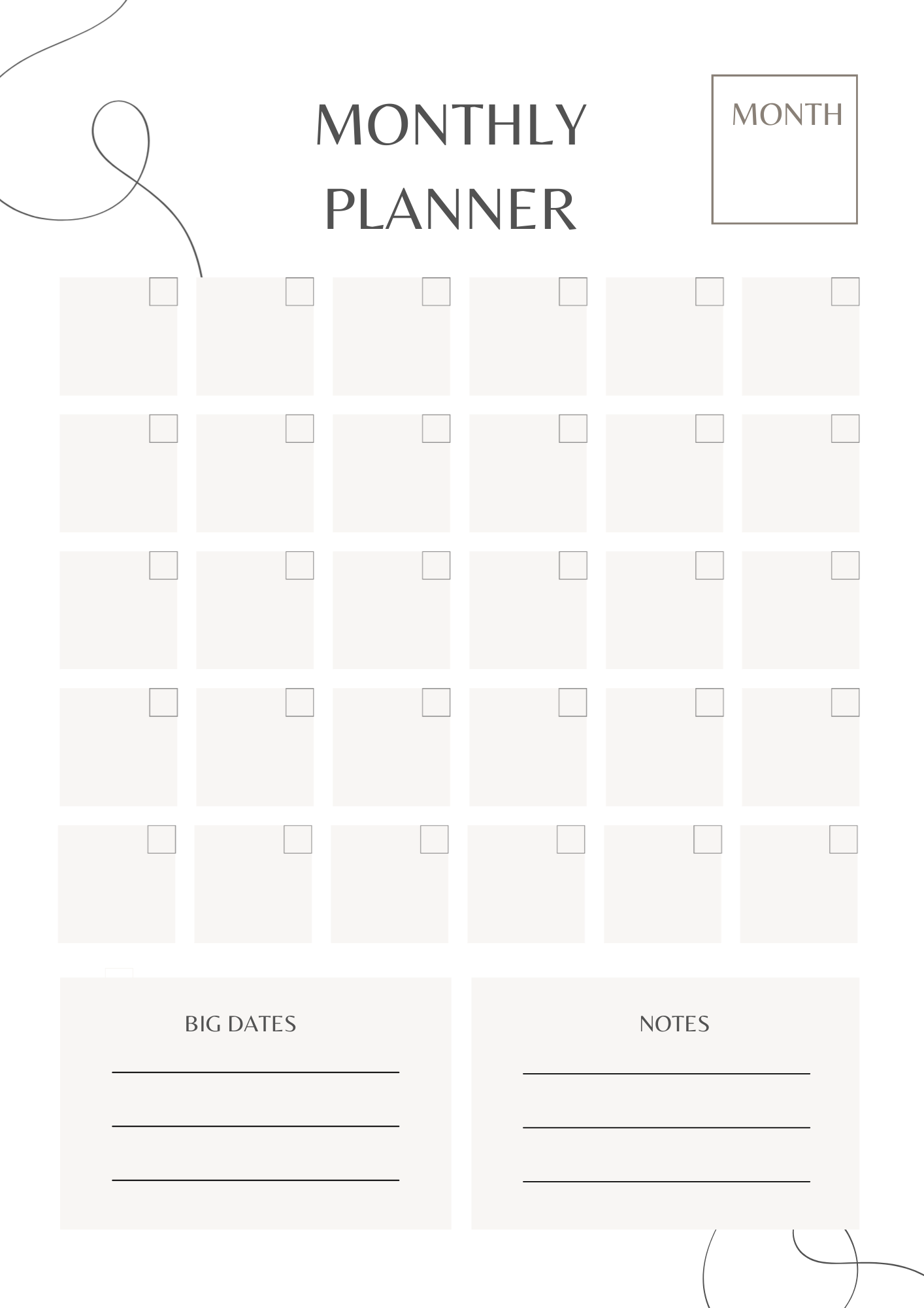 Daily, Weekly & Monthly Planner Set – 3 Pages | Digital Planner | NoteBloom