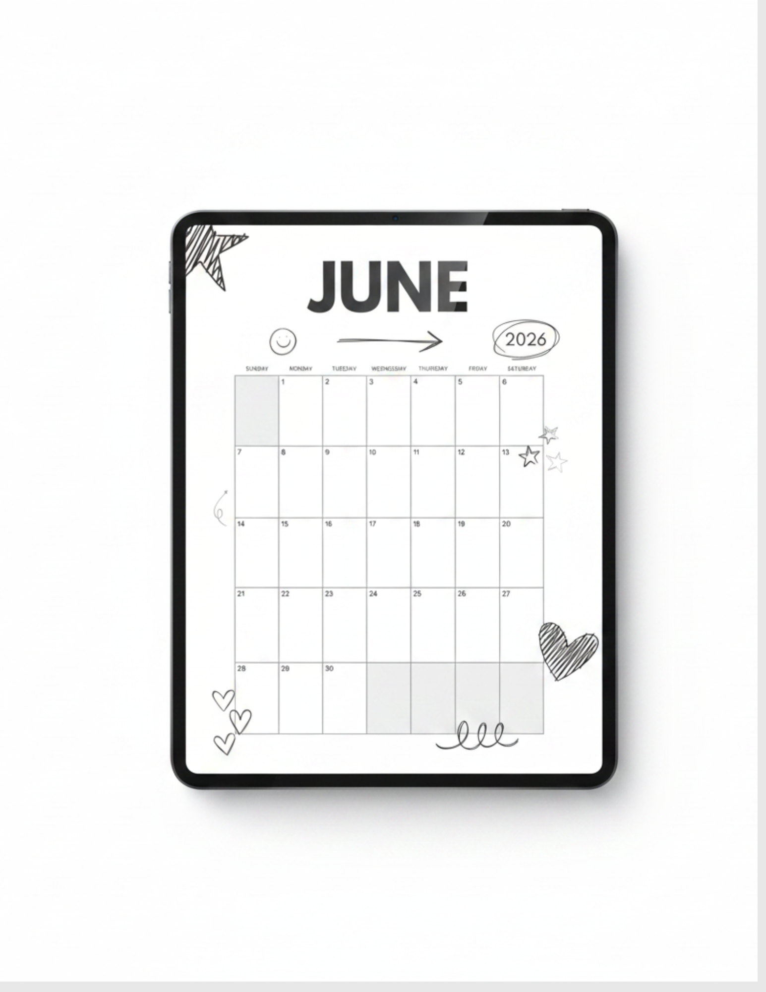 NoteBloom Monthly Planner 8.5x11 – Print or Use Digitally